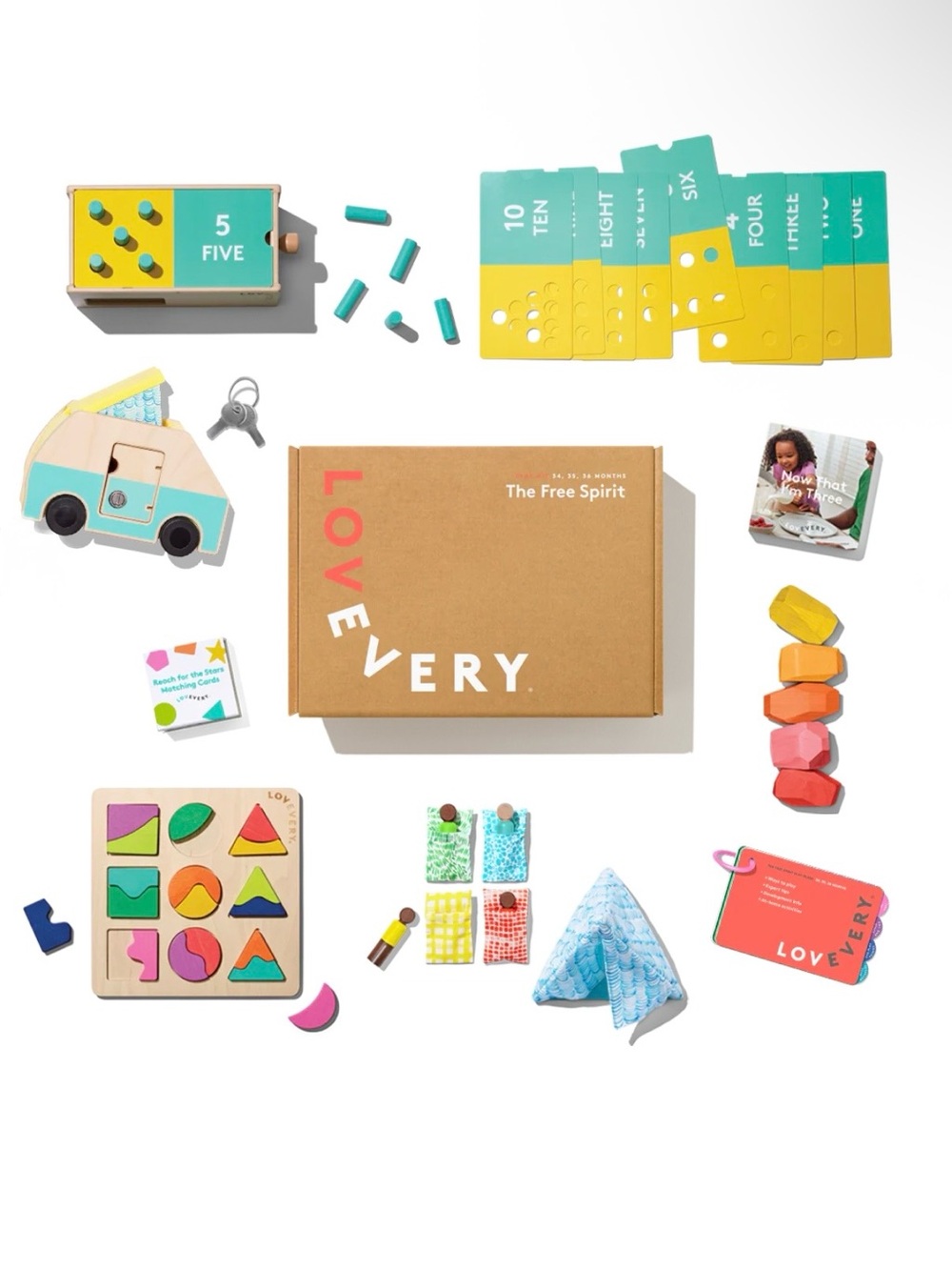 Lovevery Free Spirit Play Kit for Months 34, 35, 36+